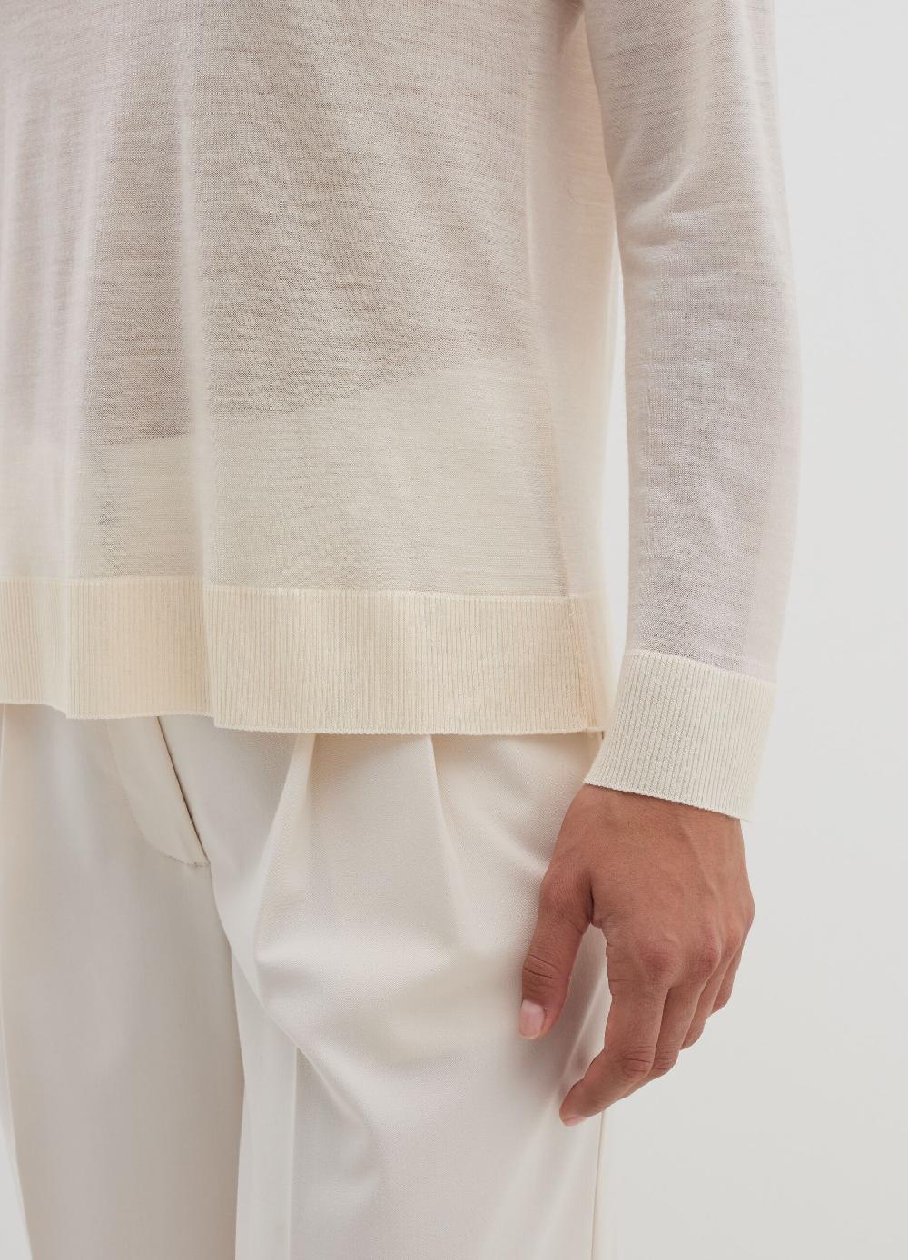 Stefanel Maglia A Maniche Lunghe In Lana E Lyocell