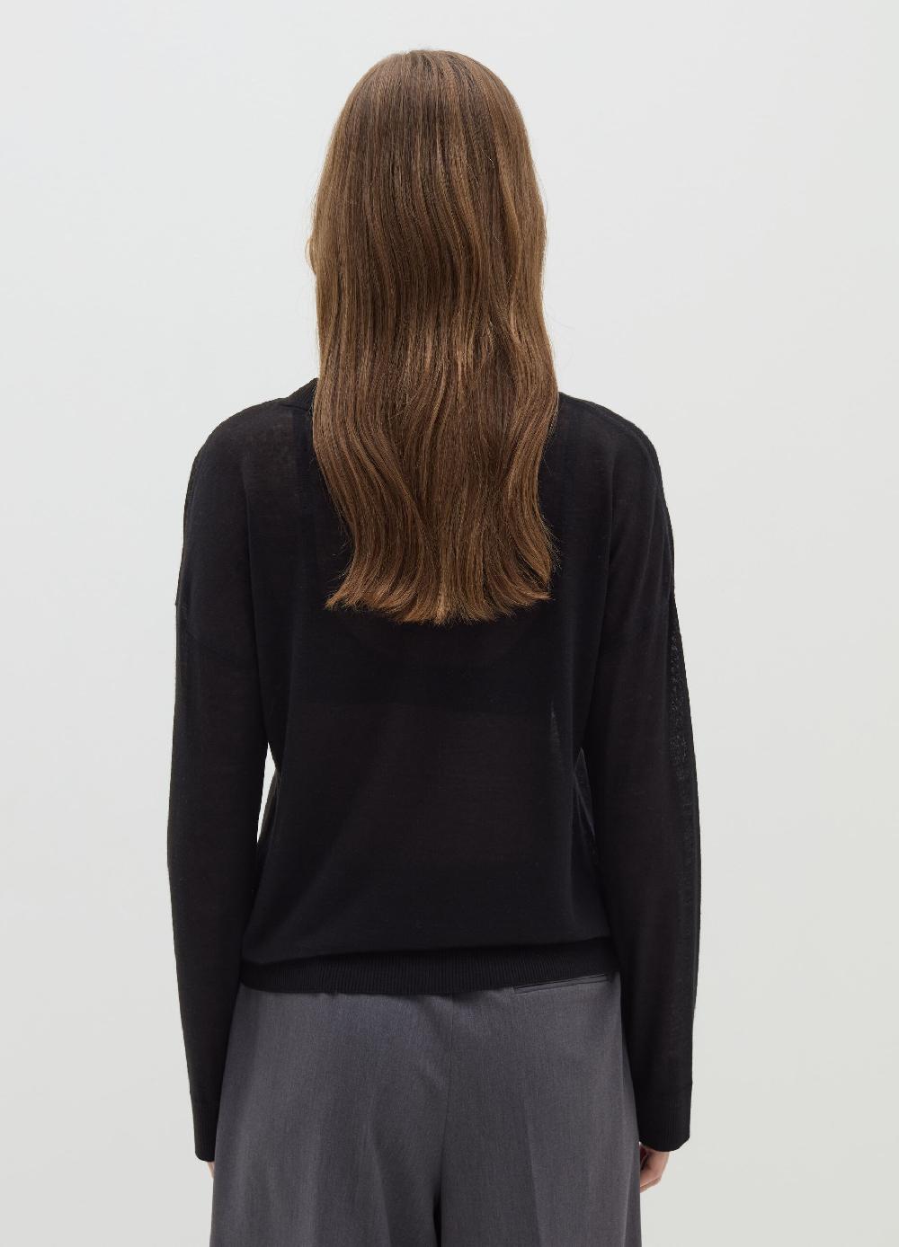 Stefanel Maglia A Maniche Lunghe In Lana E Lyocell