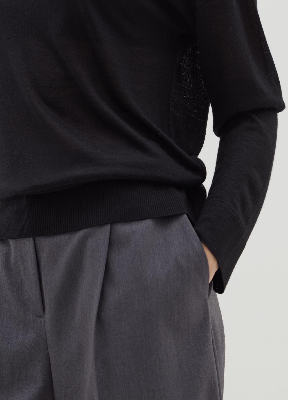 Stefanel Maglia A Maniche Lunghe In Lana E Lyocell