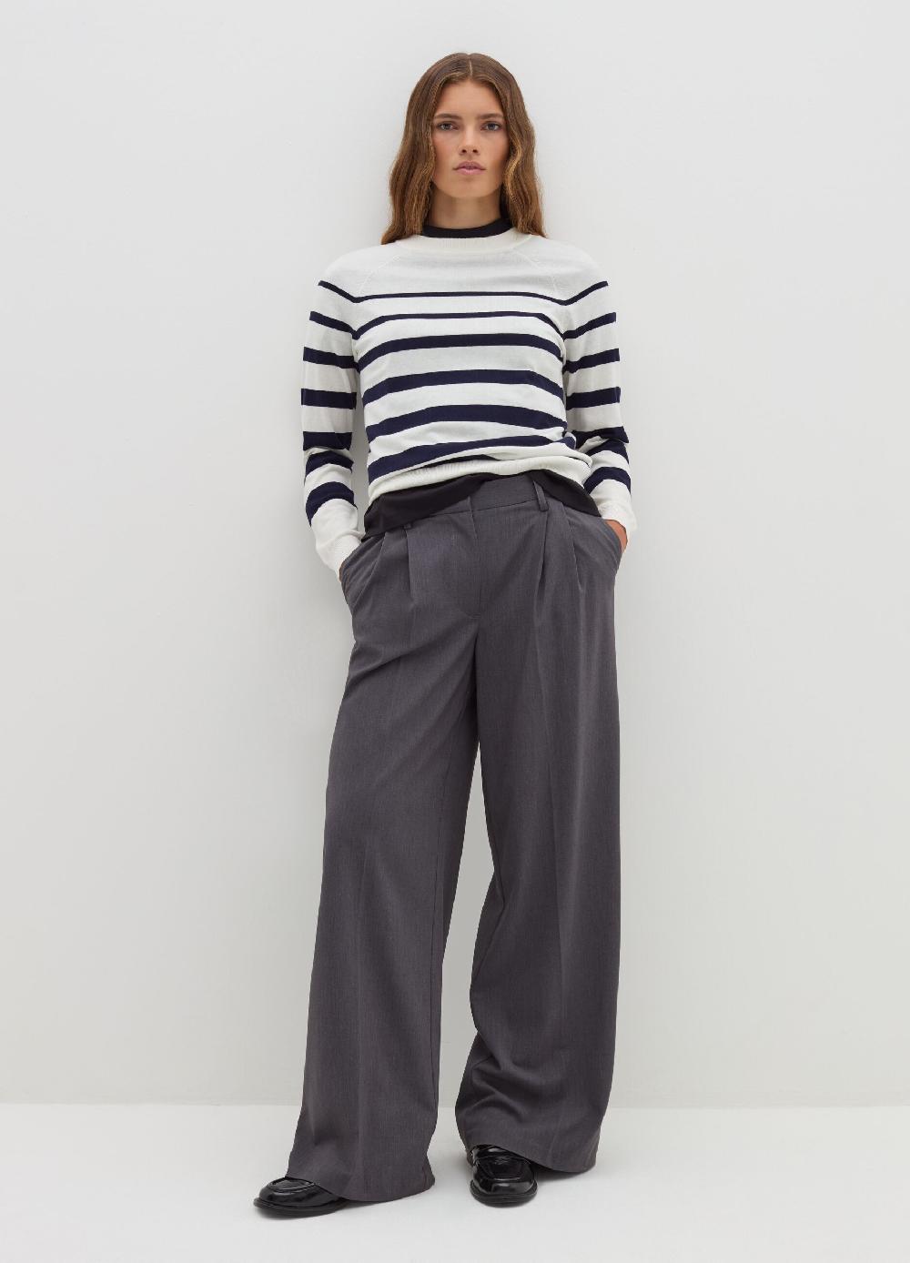 Stefanel Maglia a righe in lana cotone e cashmere