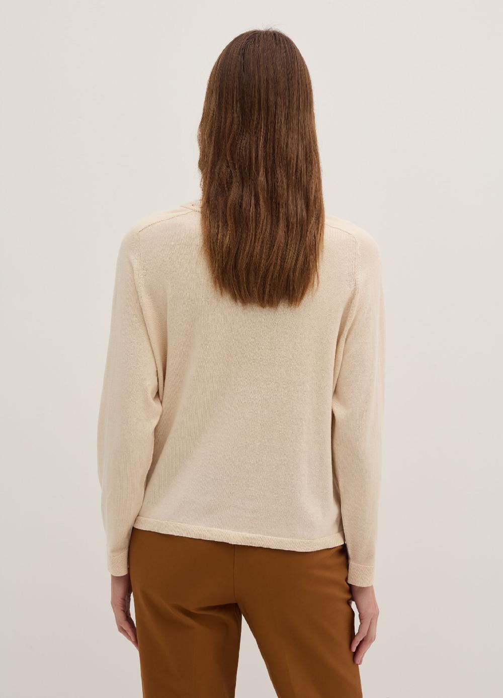 Stefanel Maglia Con Dettagli Traforati Scollo A V