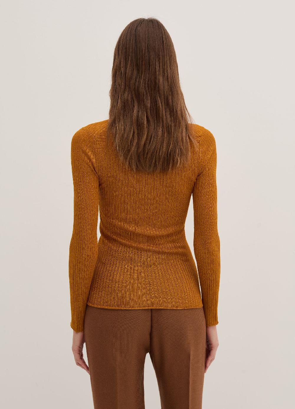 Stefanel Maglia Effetto Shantung A Coste Piatte