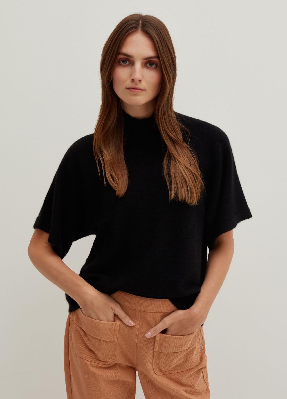Stefanel Maglia in cashmere mock neck