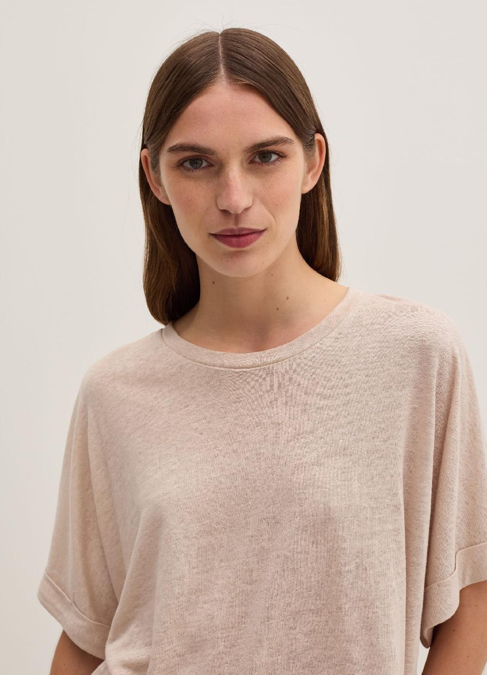 Stefanel Maglia In Jersey Di Puro Lino