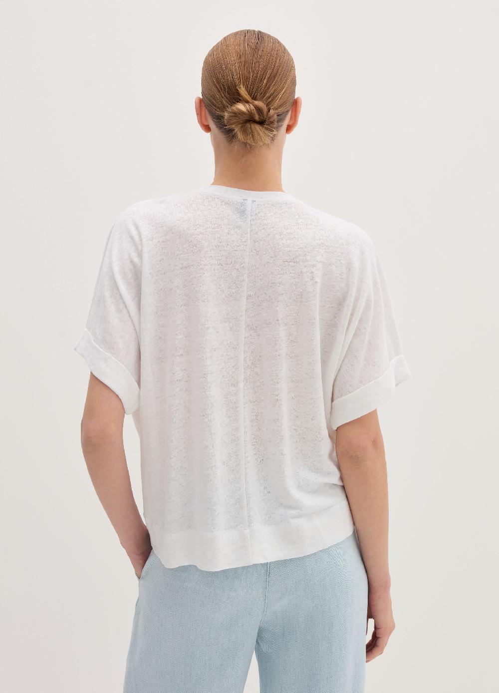 Stefanel Maglia In Jersey Di Puro Lino