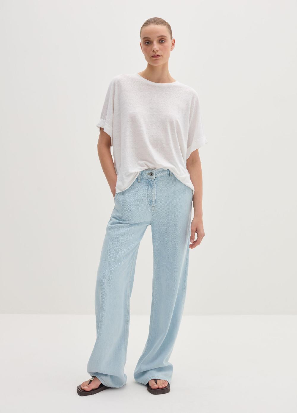 Stefanel Maglia in jersey di puro lino