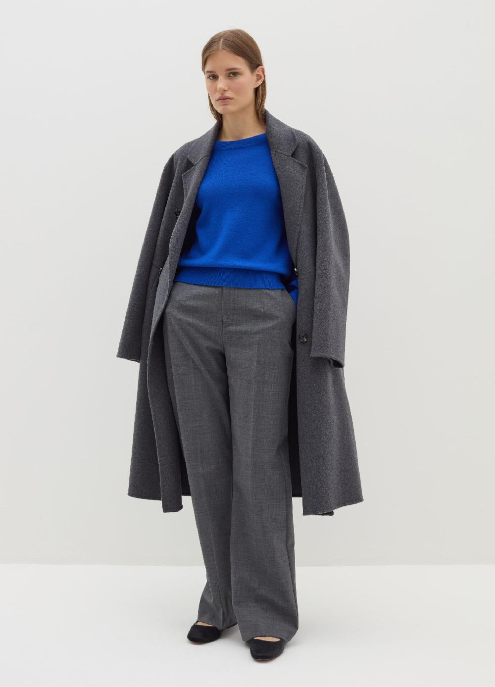 Stefanel Maglia in lana cardata con maniche lunghe