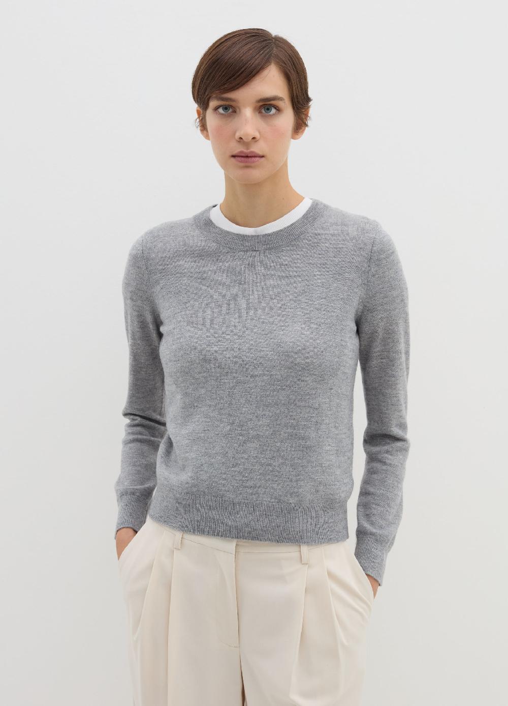 Stefanel Maglia In Lana Cardata Con Maniche Lunghe