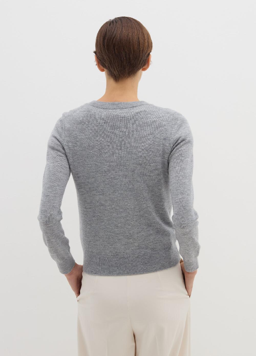 Stefanel Maglia In Lana Cardata Con Maniche Lunghe