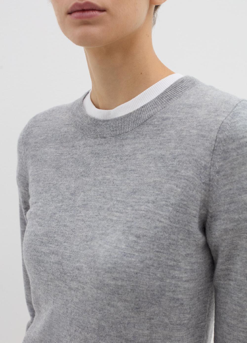 Stefanel Maglia In Lana Cardata Con Maniche Lunghe