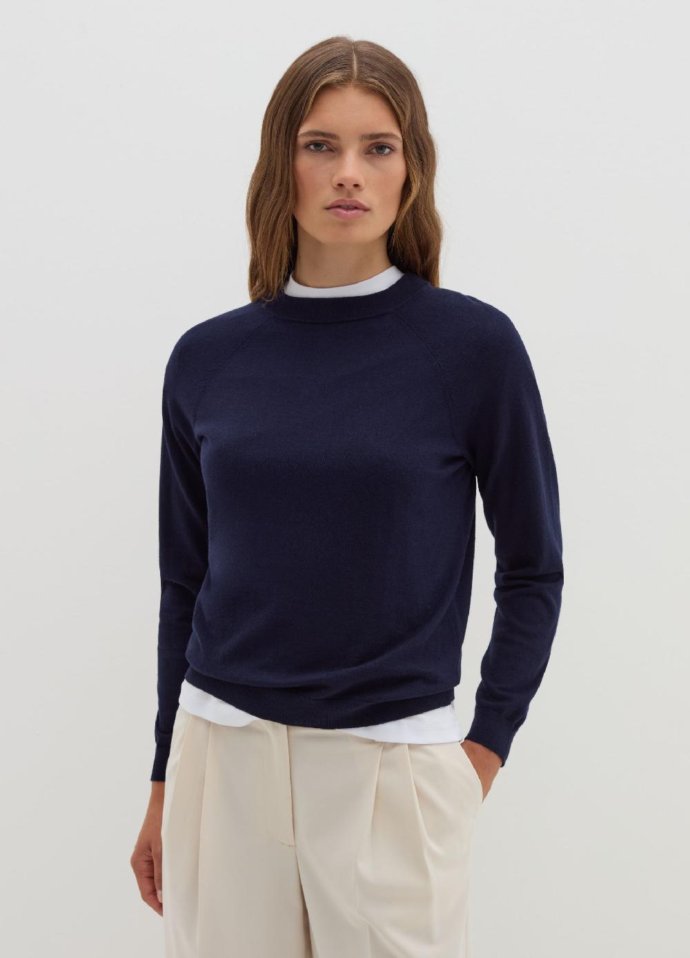 Stefanel Maglia In Lana Cotone E Cashmere