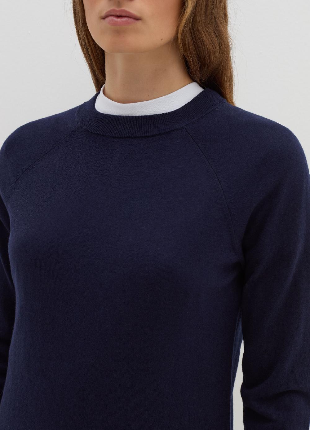 Stefanel Maglia In Lana Cotone E Cashmere
