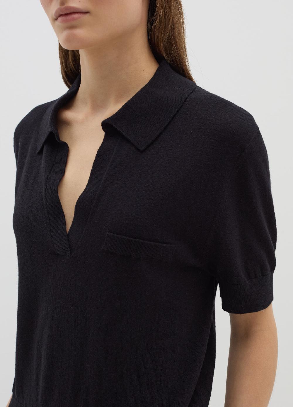 Stefanel Maglia In Lana E Seta Con Scollo A Polo