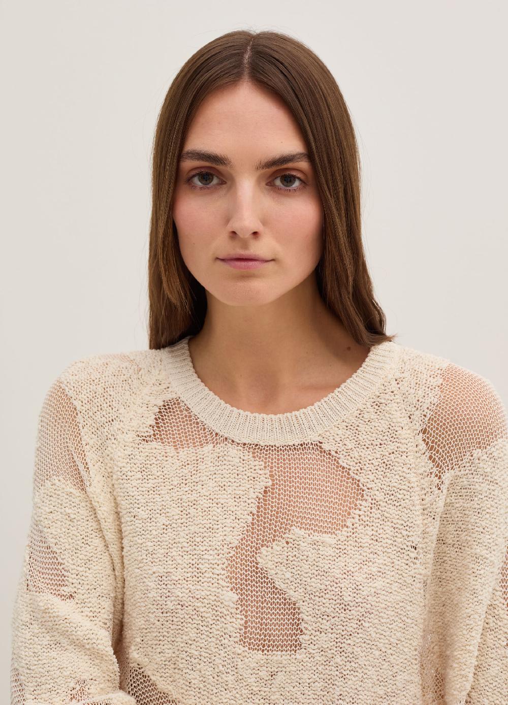 Stefanel Maglia Over Con Lavorazione Devore