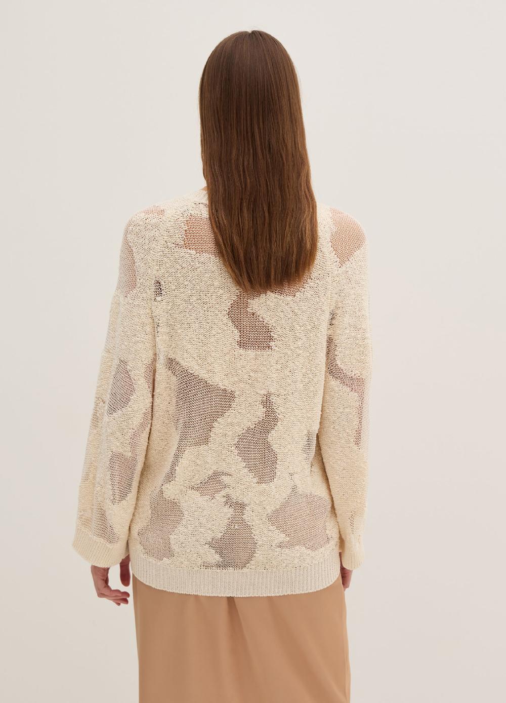 Stefanel Maglia Over Con Lavorazione Devore