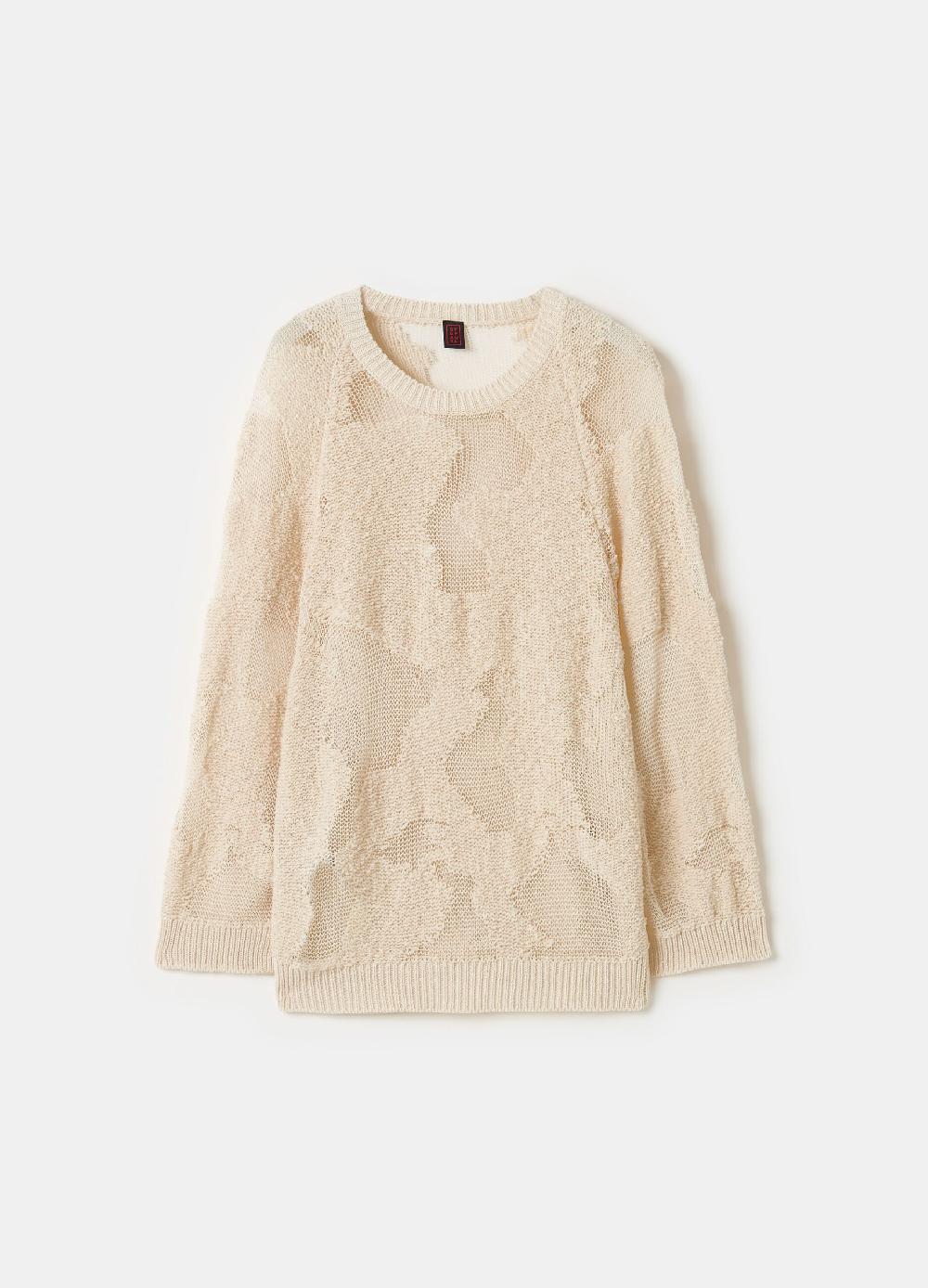 Stefanel Maglia Over Con Lavorazione Devore