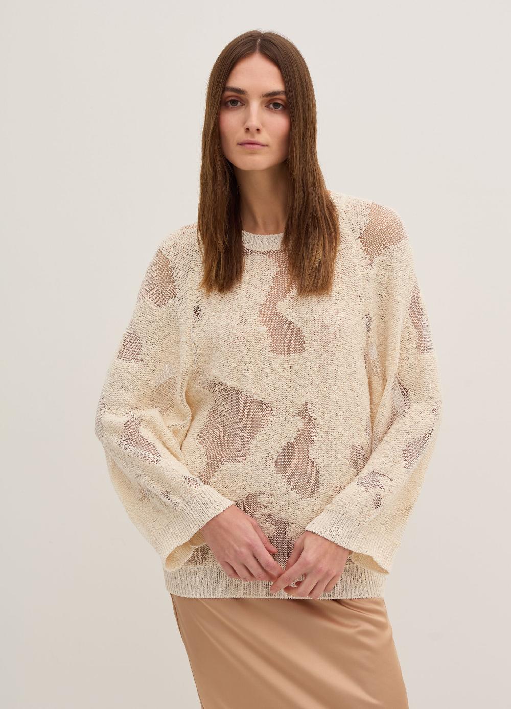 Stefanel Maglia over con lavorazione devore