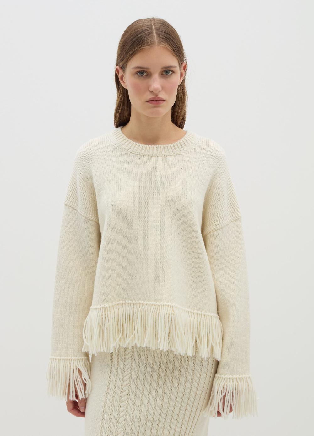 Stefanel Maglia Over In Cordonetto Con Frange