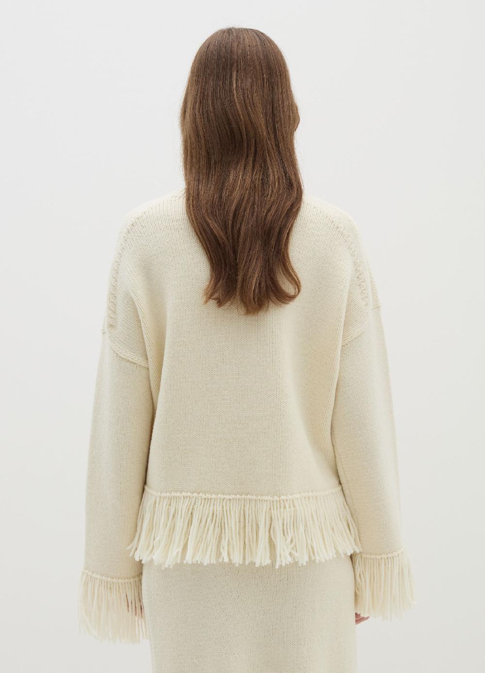 Stefanel Maglia Over In Cordonetto Con Frange