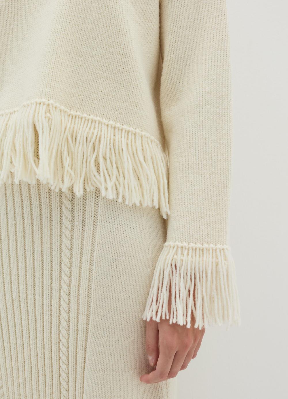 Stefanel Maglia Over In Cordonetto Con Frange