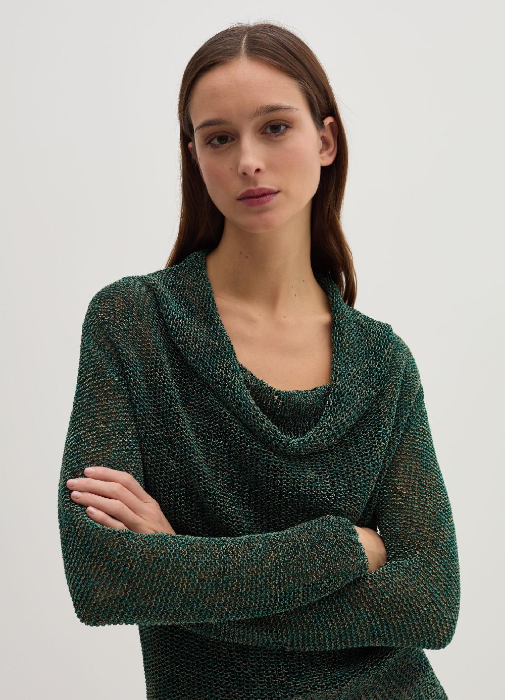 Stefanel Maglia Semilucida Traforata Jacquard