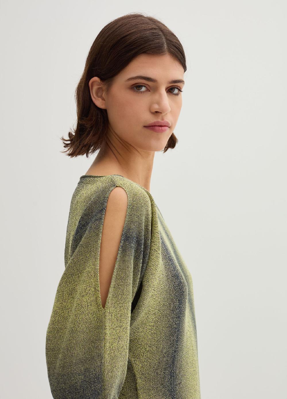 Stefanel Maglia Space Dyed Con Scollo A Barca