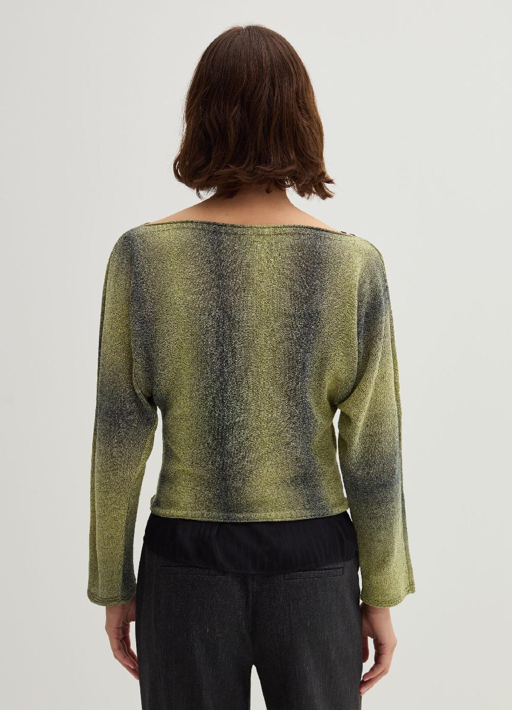 Stefanel Maglia Space Dyed Con Scollo A Barca