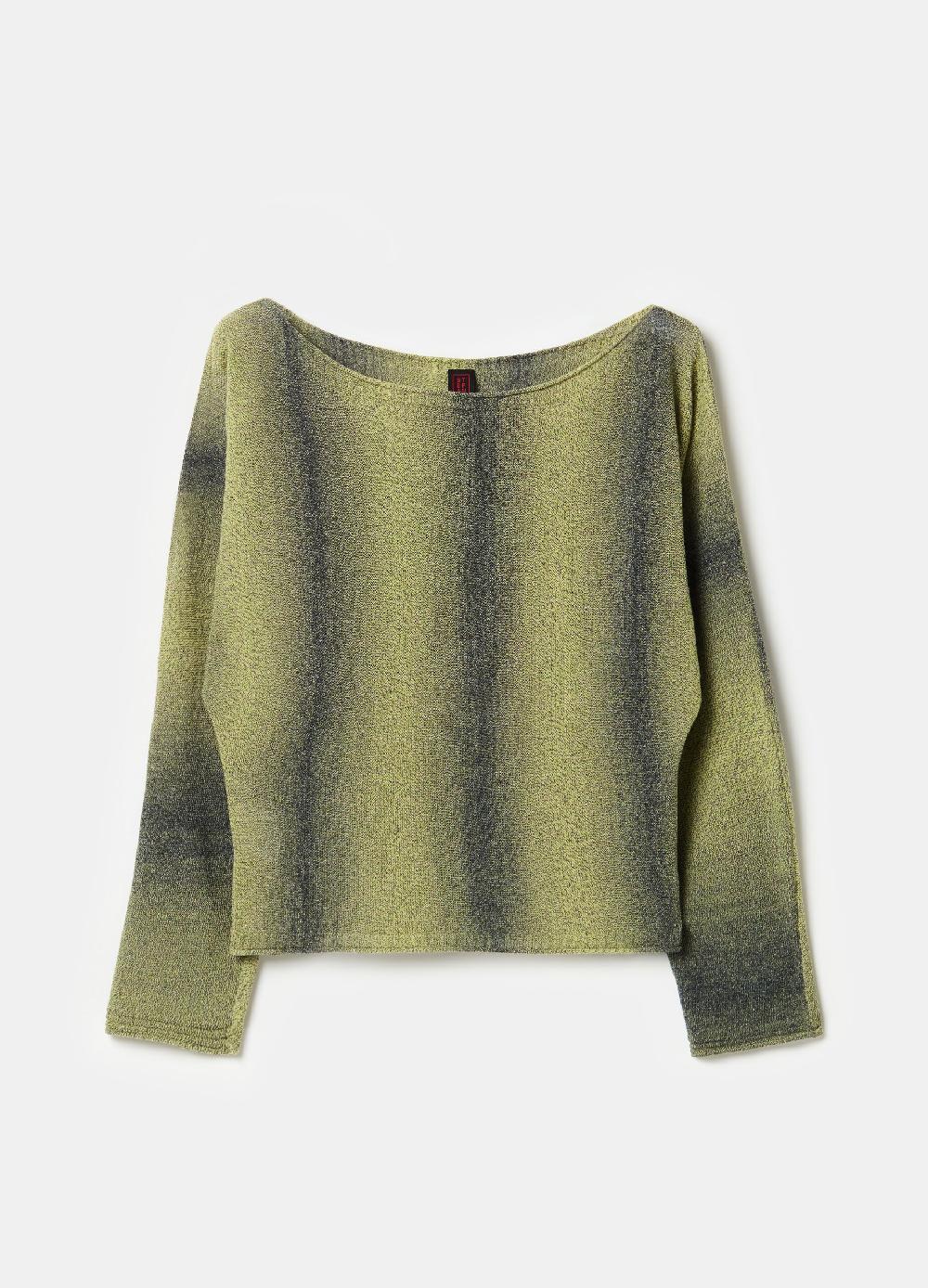 Stefanel Maglia Space Dyed Con Scollo A Barca