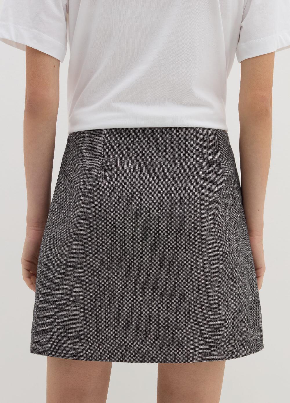 Stefanel Minigonna A Portafoglio In Tweed