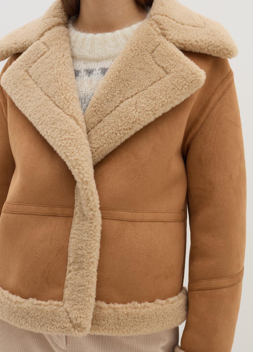 Stefanel Montone Con Interno In Shearling