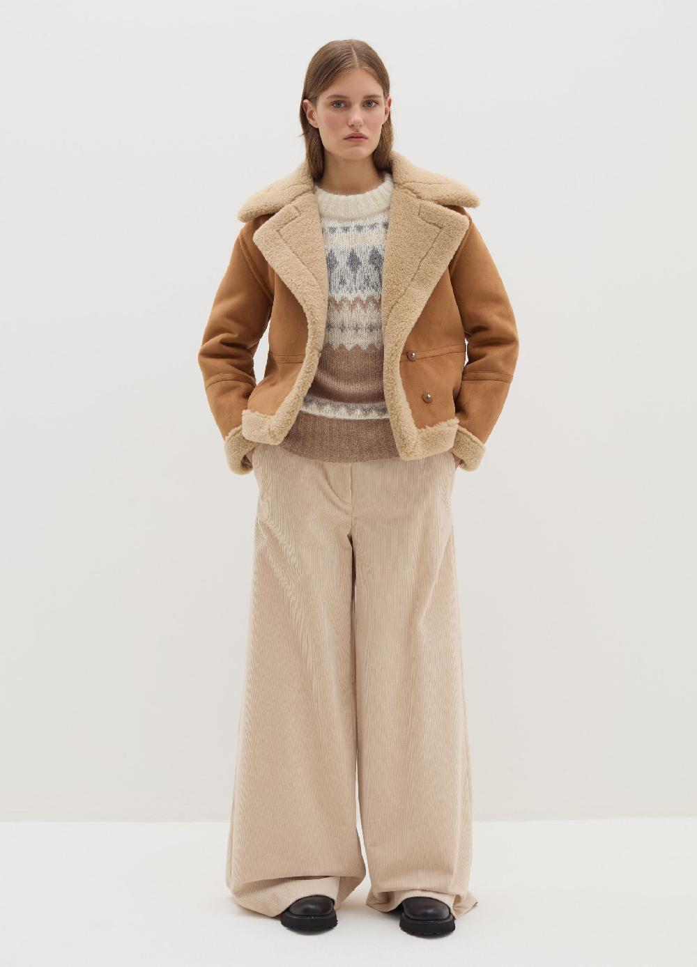 Stefanel Montone con interno in shearling