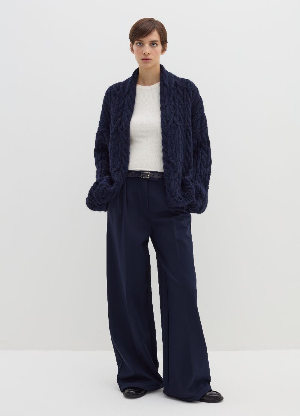 Stefanel Pantalone a gamba larga in punto roma