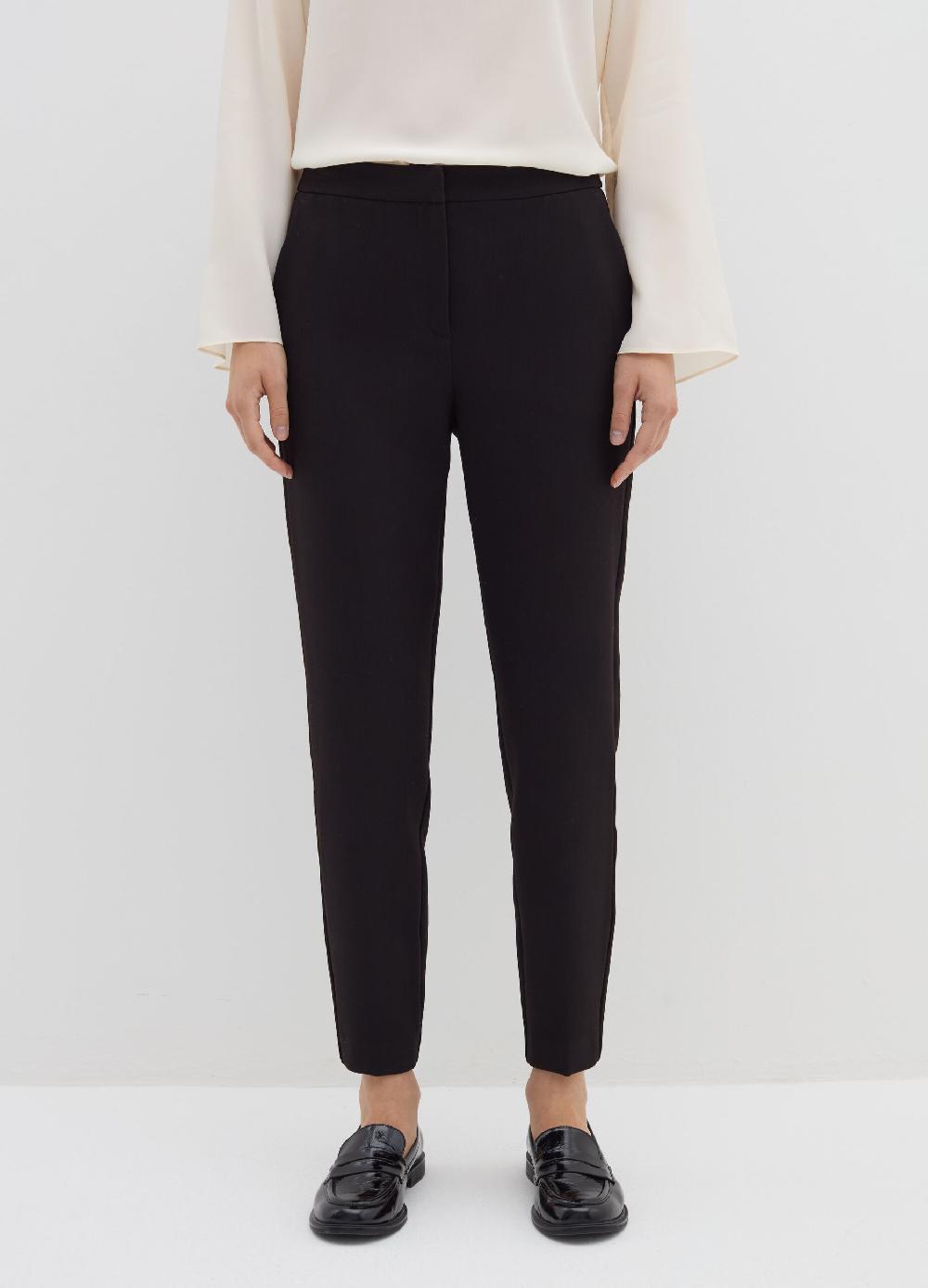 Stefanel Pantalone A Sigaretta In Crêpe Doppia