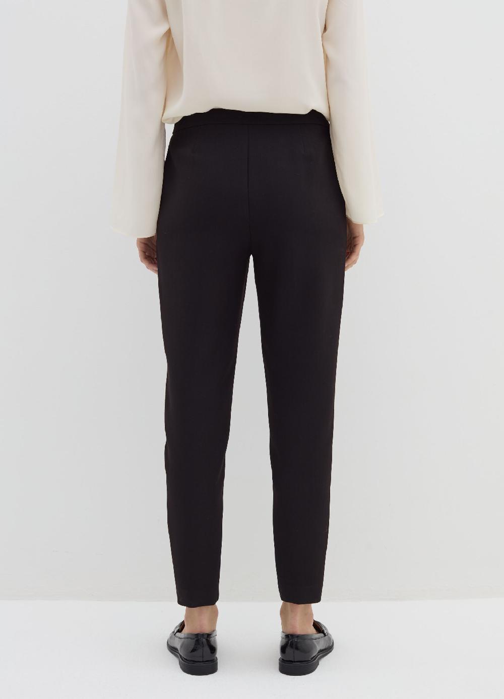 Stefanel Pantalone A Sigaretta In Crêpe Doppia