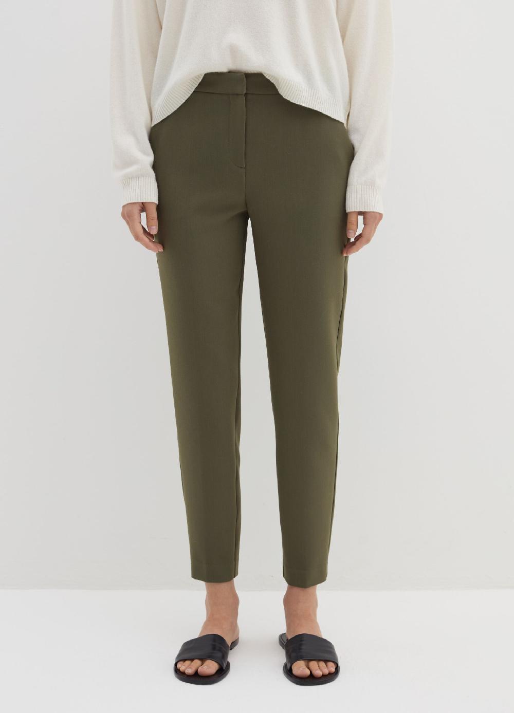 Stefanel Pantalone A Sigaretta In Crêpe Doppia