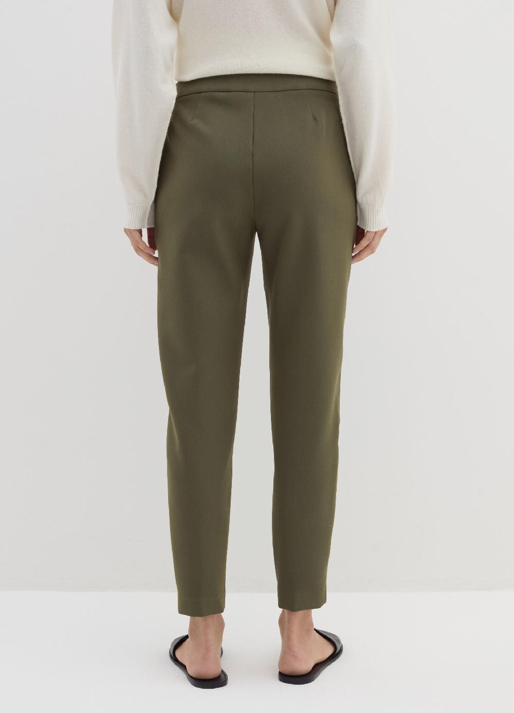 Stefanel Pantalone A Sigaretta In Crêpe Doppia