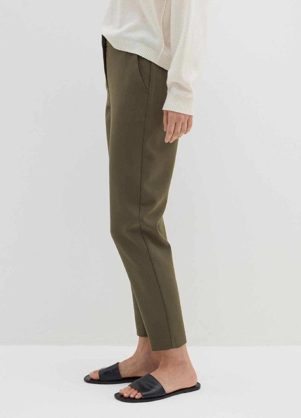 Stefanel Pantalone A Sigaretta In Crêpe Doppia