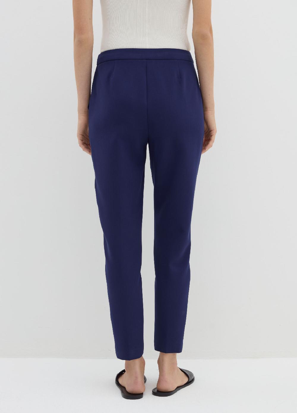 Stefanel Pantalone A Sigaretta In Crêpe Doppia