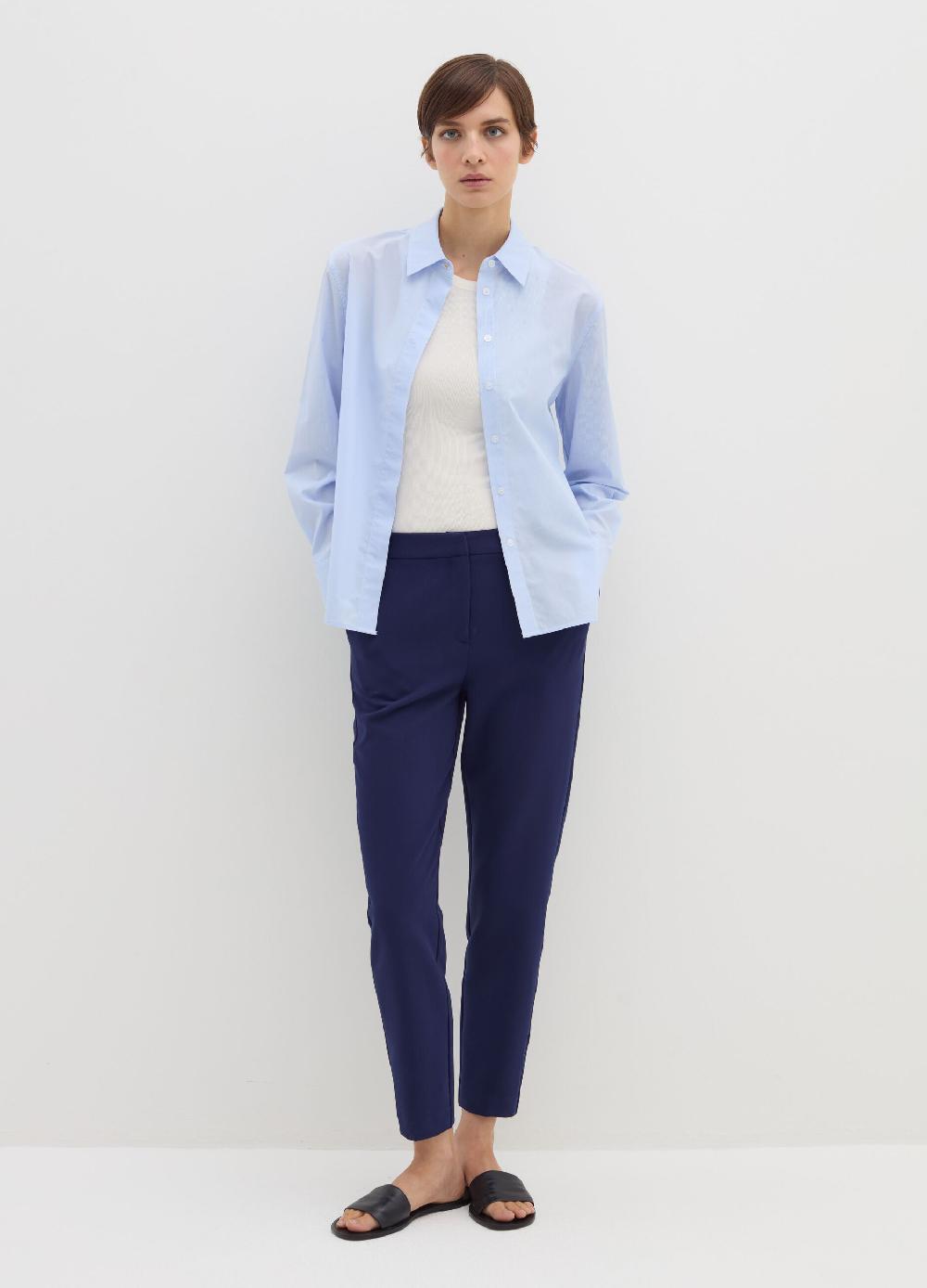 Stefanel Pantalone a sigaretta in crêpe doppia