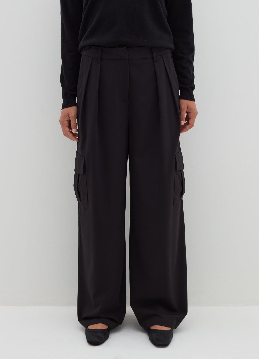 Stefanel Pantalone Cargo In Poly Viscosa Stretch