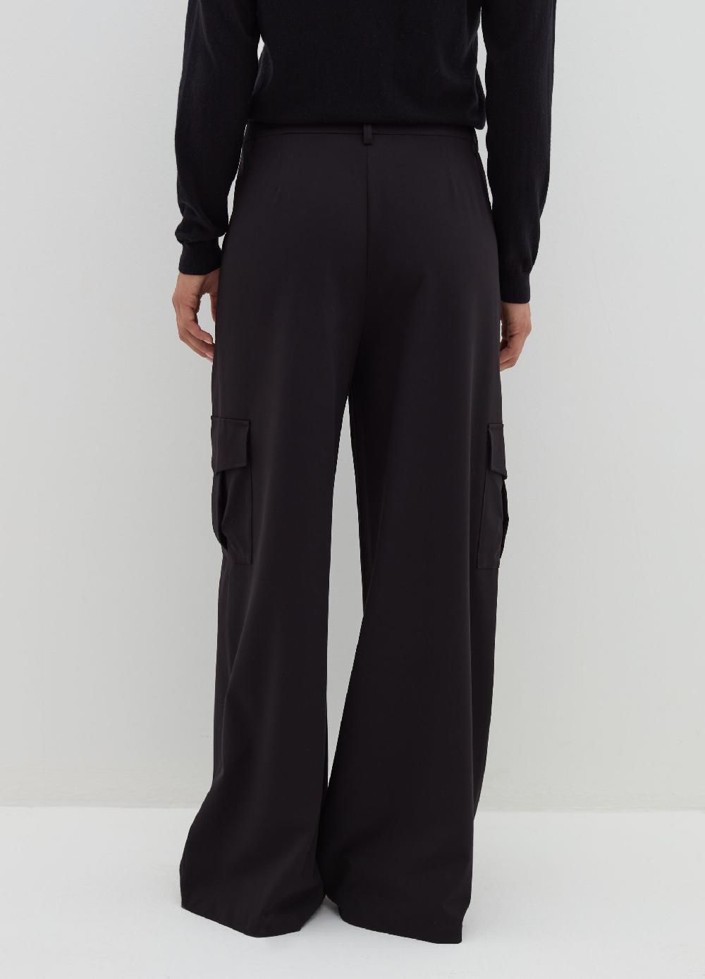 Stefanel Pantalone Cargo In Poly Viscosa Stretch