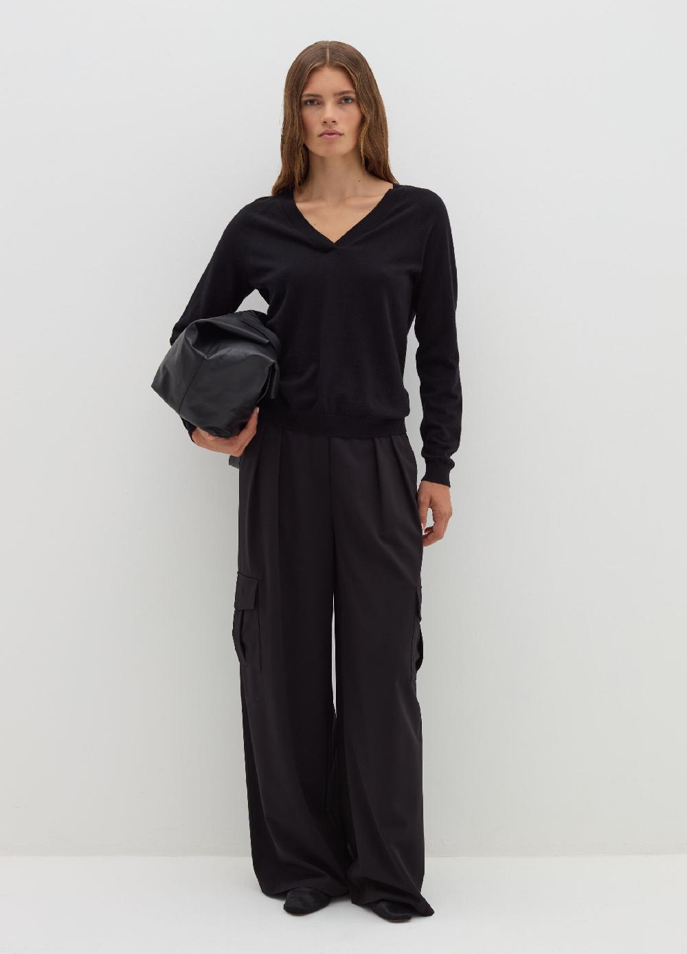 Stefanel Pantalone cargo in poly viscosa stretch