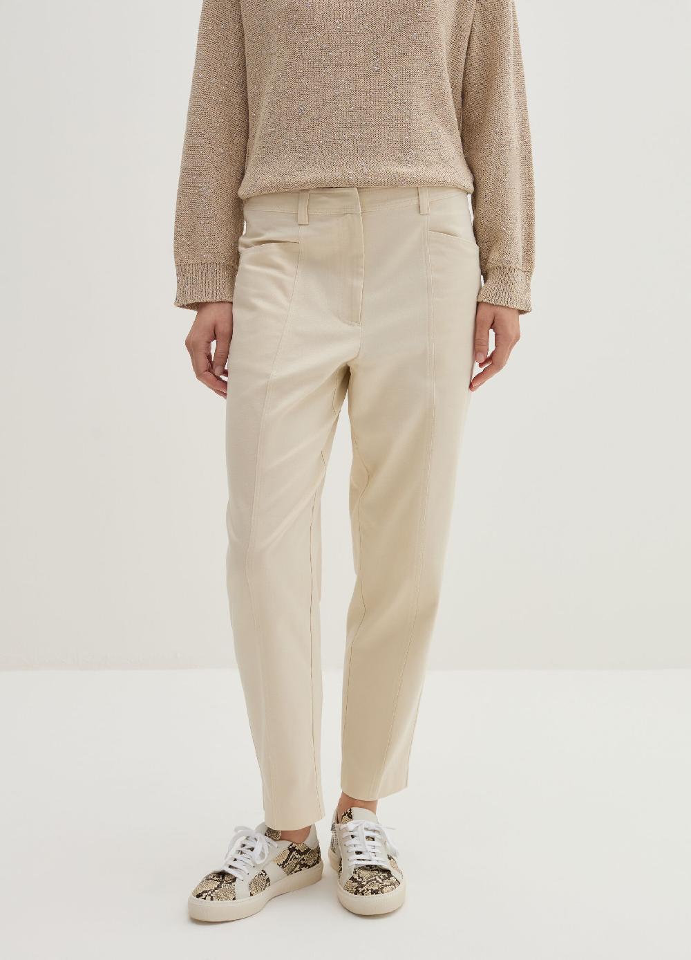 Stefanel Pantalone Carrot Fit In Twill