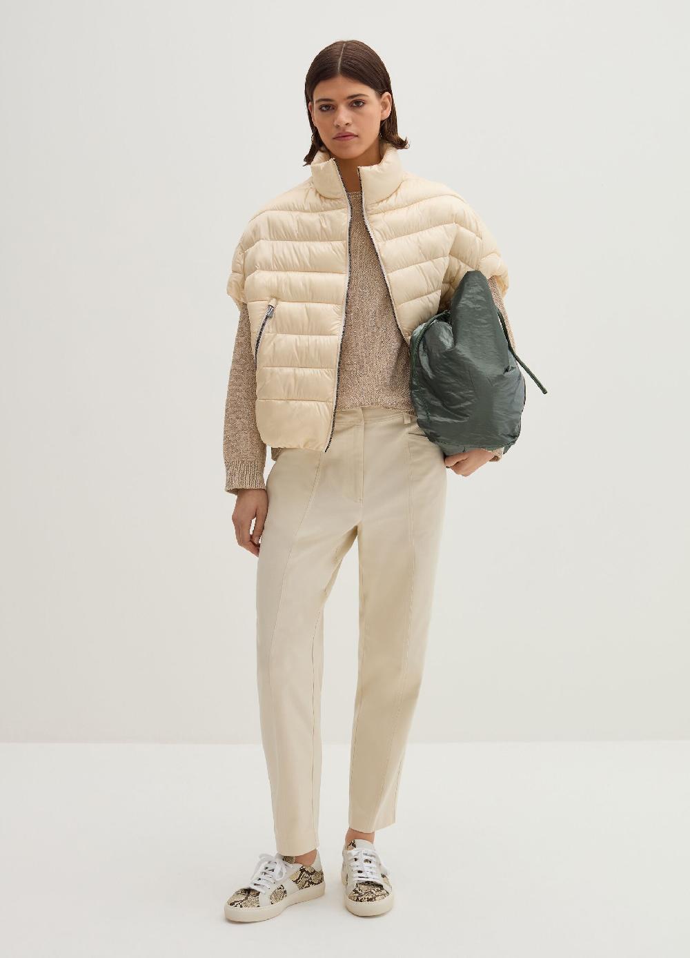 Stefanel Pantalone carrot fit in twill