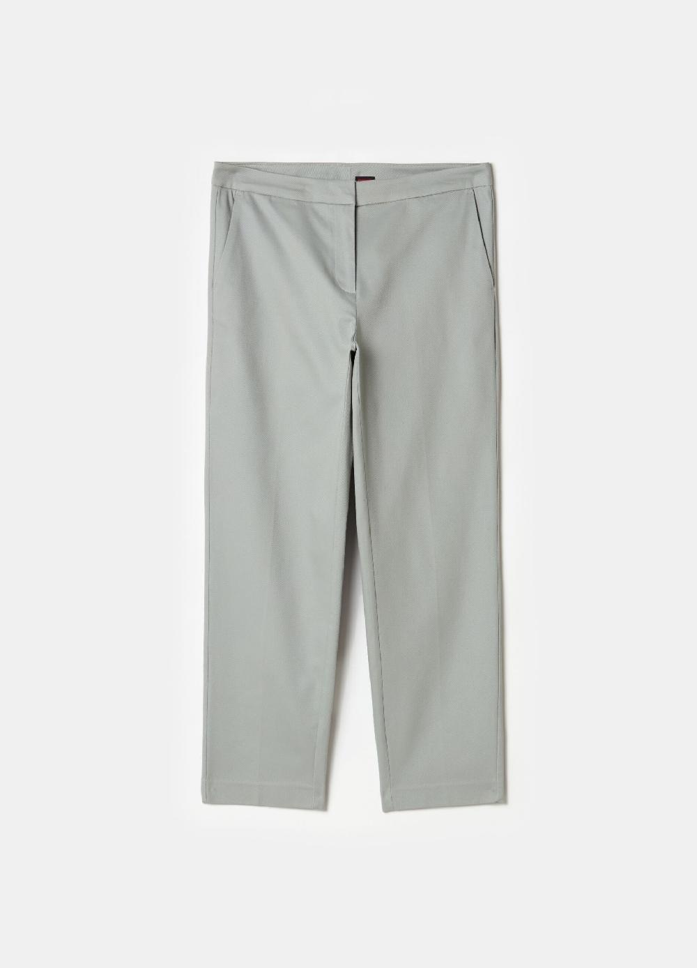 Stefanel Pantalone Chino Cropped In Twill