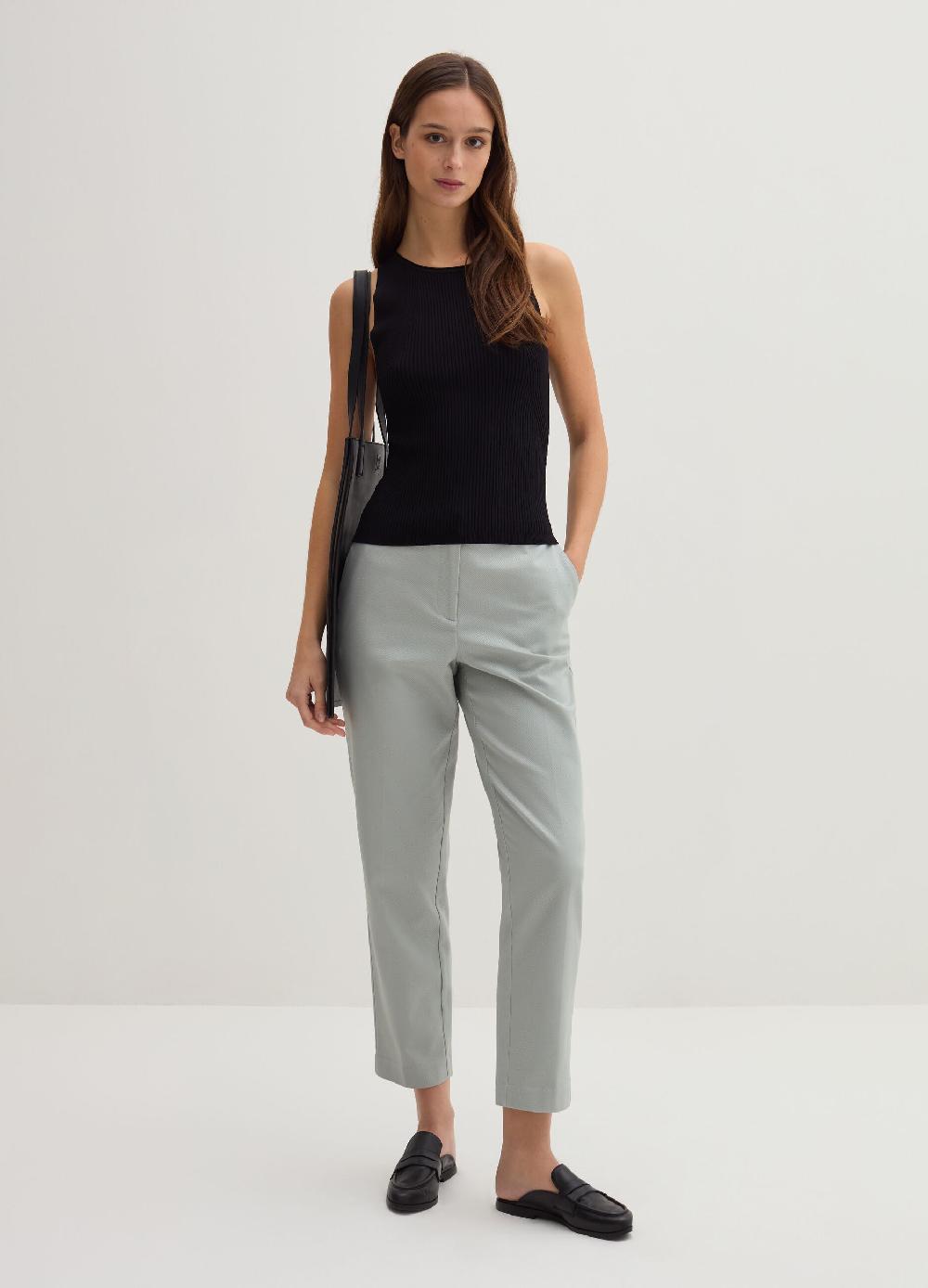 Stefanel Pantalone chino cropped in twill