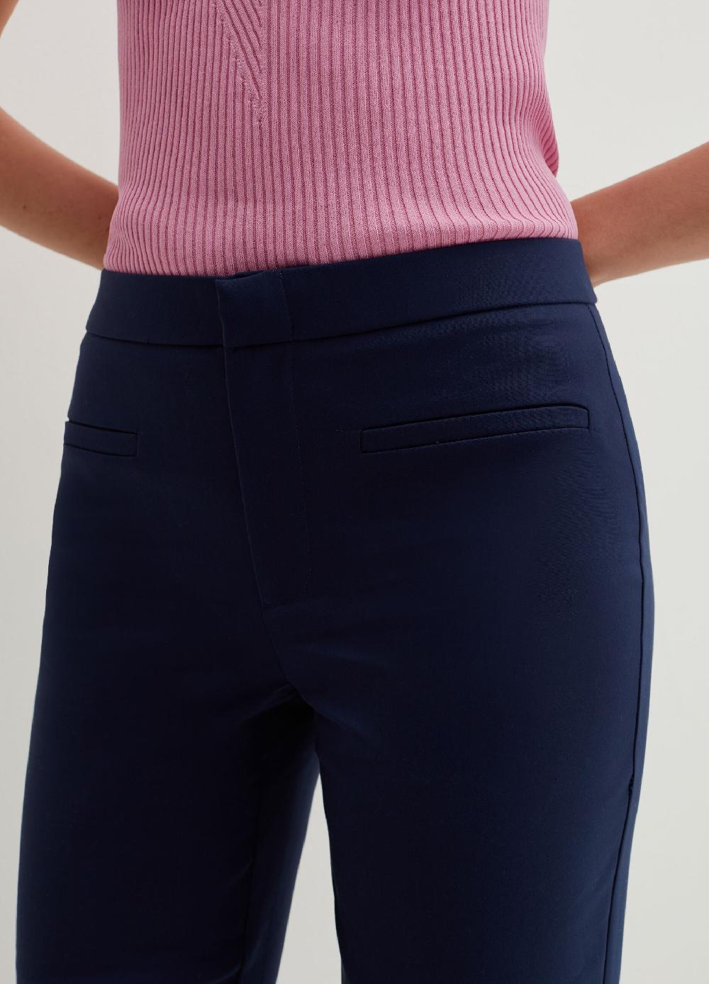 Stefanel Pantalone Crop Flare