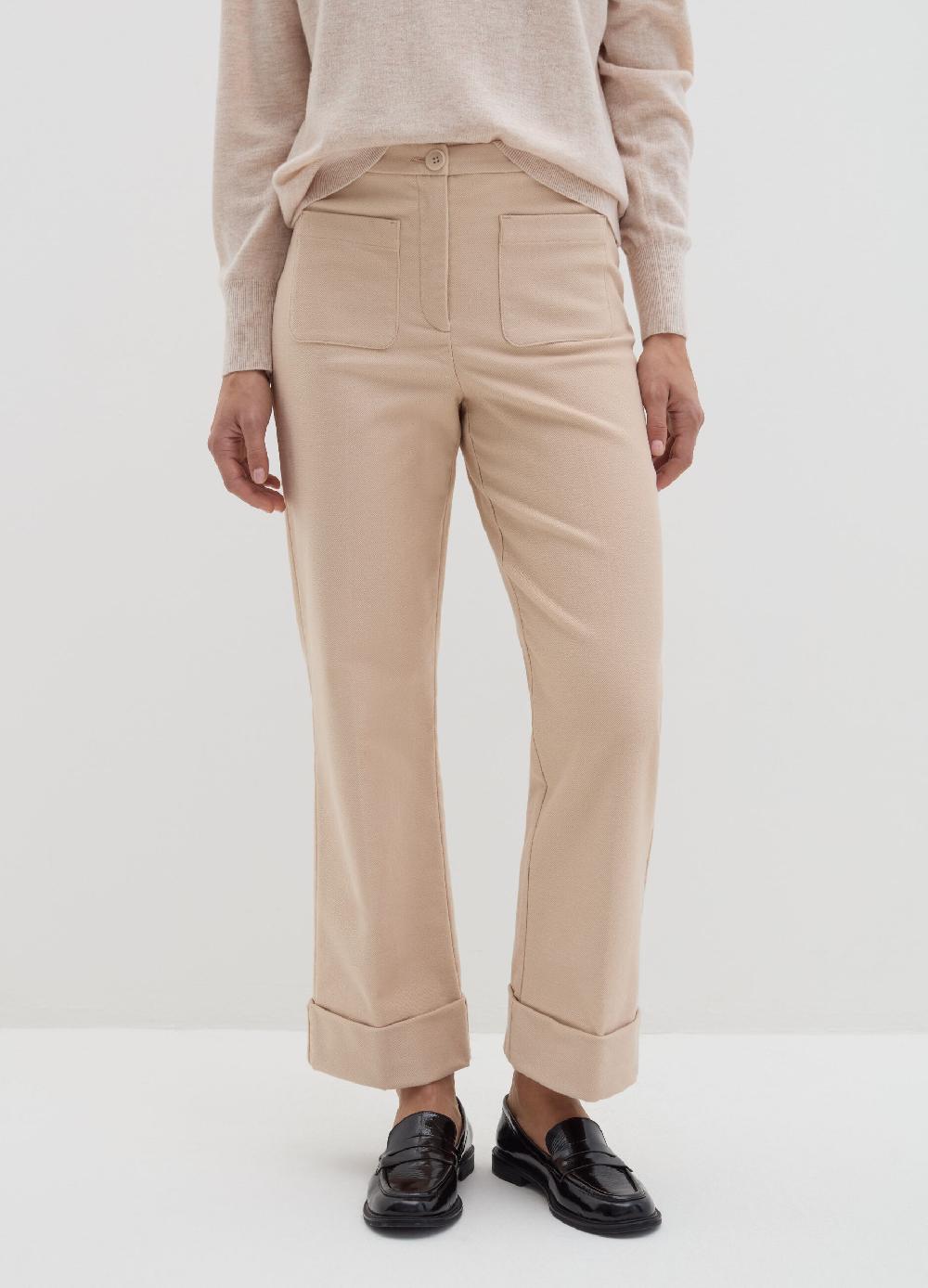 Stefanel Pantalone Crop In Twill Stretch