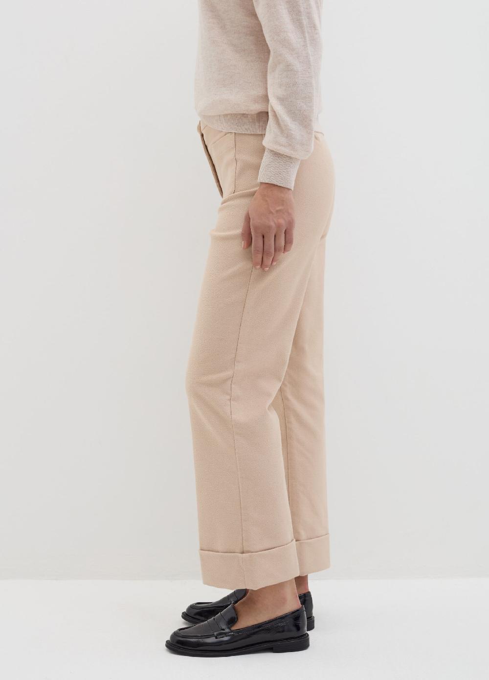 Stefanel Pantalone Crop In Twill Stretch