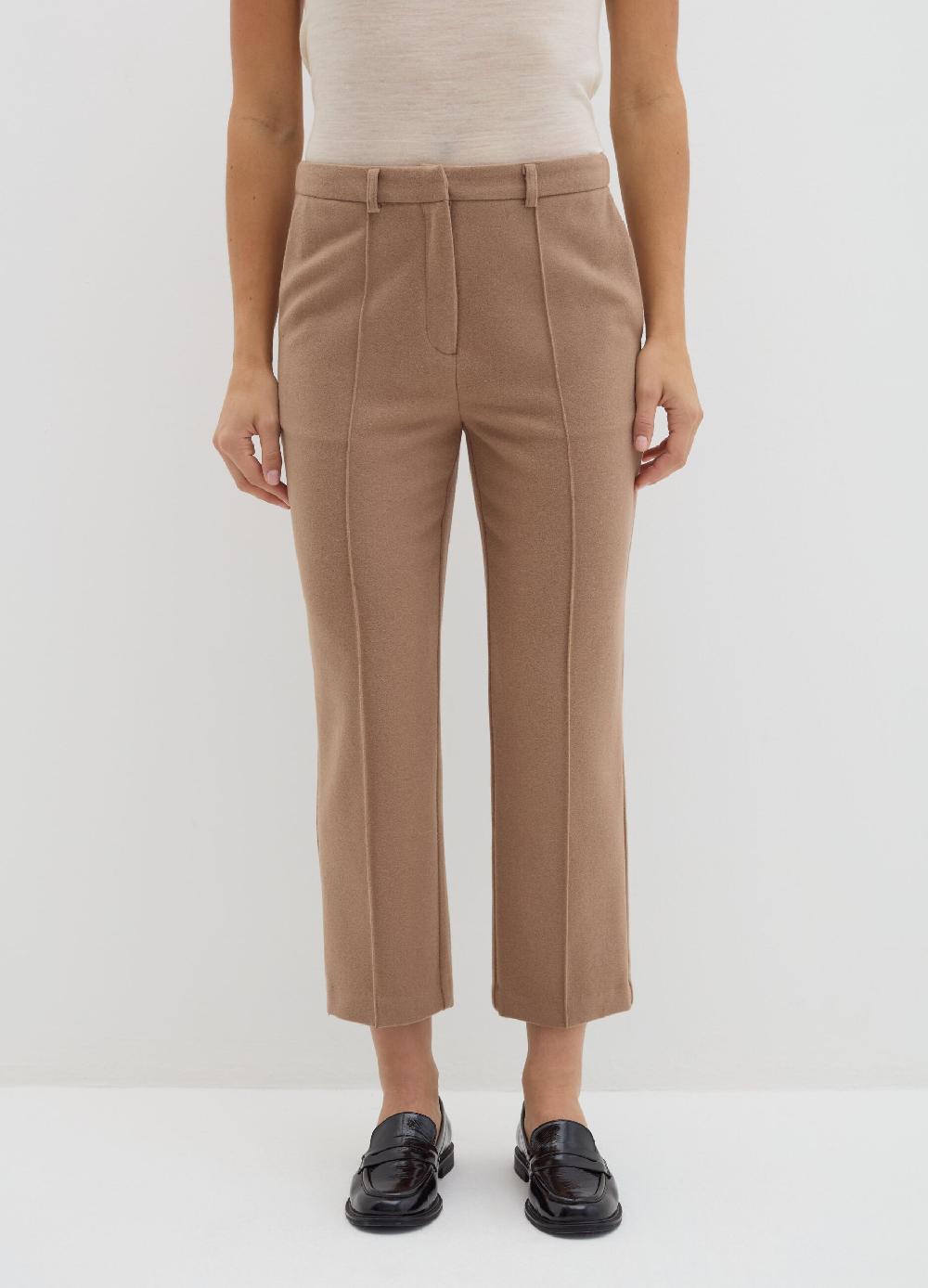 Stefanel Pantalone Crop Straight Fit In Pannetto